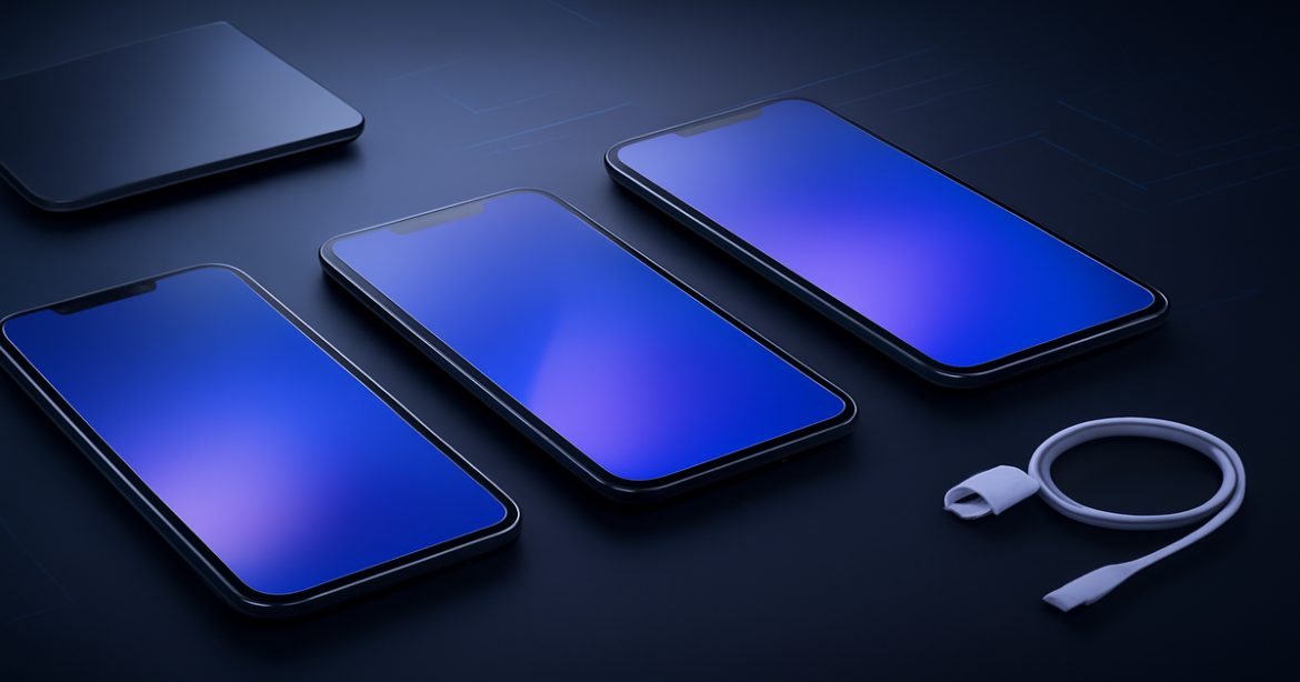 Best smartphone for your budget in 2026—modern tech product shot of smartphones with premium lighting and color accents.