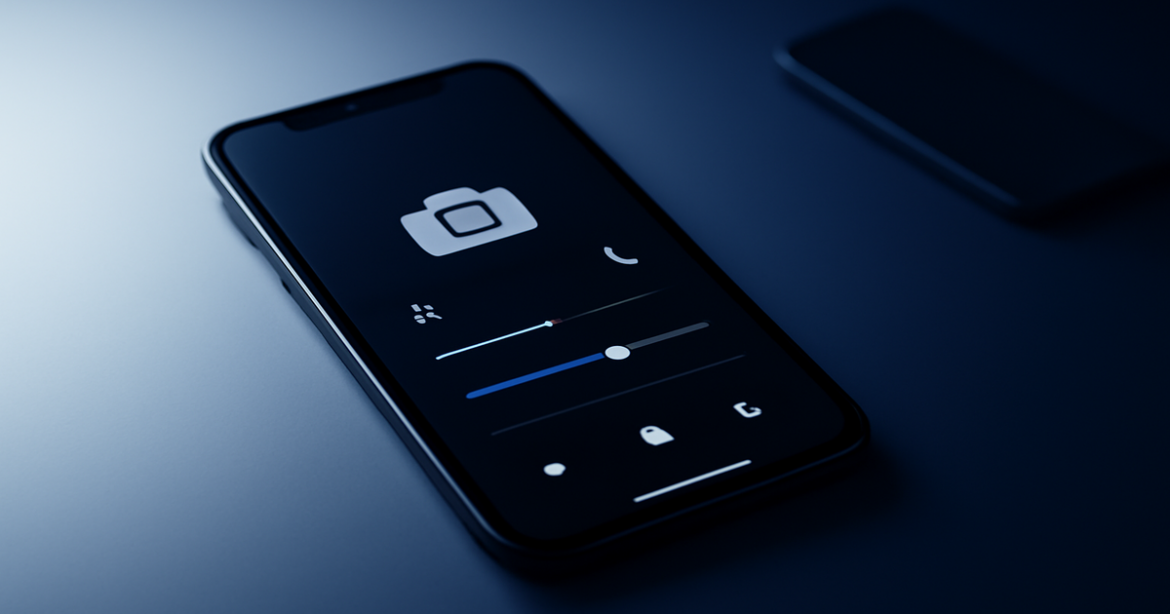 smartphone camera settings for daylight, night, and portraits—modern tech studio image, HDR and Night Mode cues