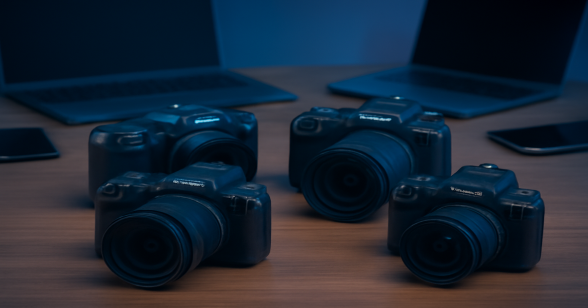 Explore top камеры для видеосъемки in a modern setup showcasing their advanced features.