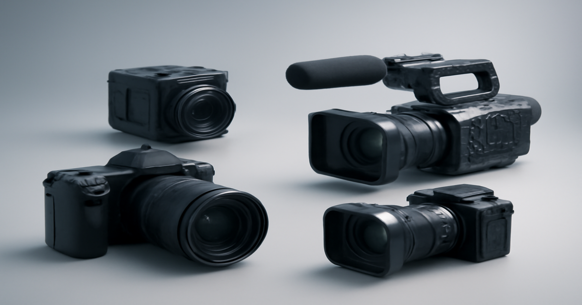 Explore the best cameras for videography in 2026 with this sleek and modern image.