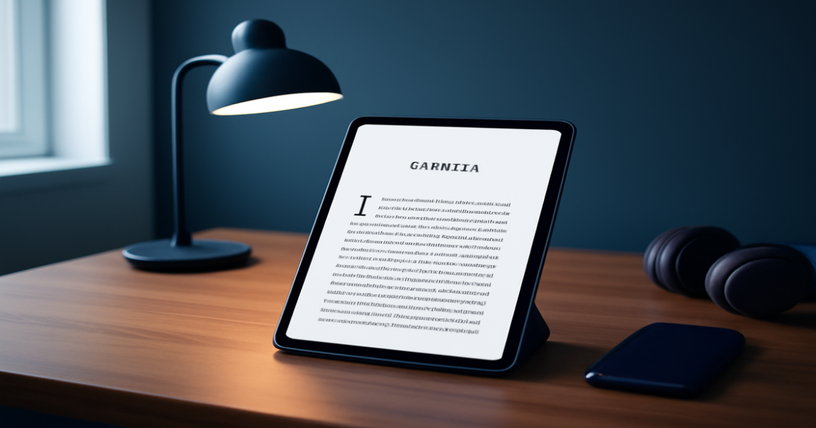 High-quality image of a modern tablet for reading, showcasing the best gadgets for entertainment.