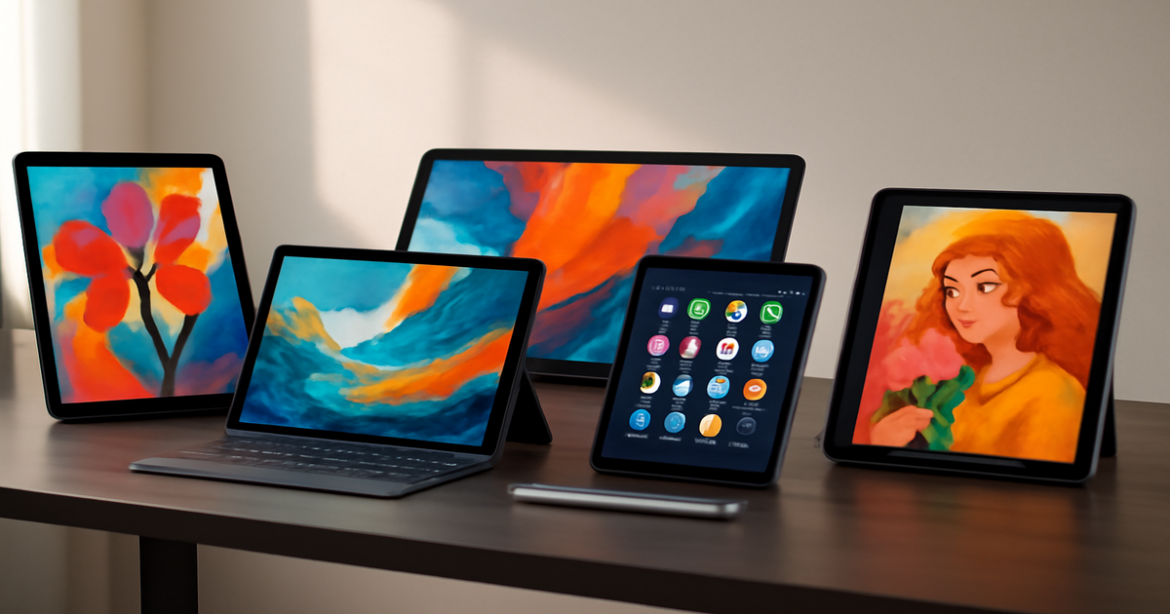 Explore the best планшеты для творчества in 2023 with this modern image of top creative tablets.