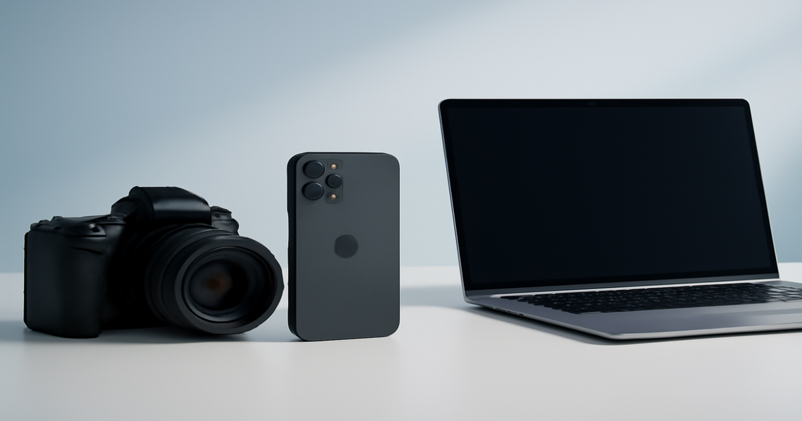 Top photo и видеоустройства для блогеров displayed on a modern desk, highlighting the latest technology.