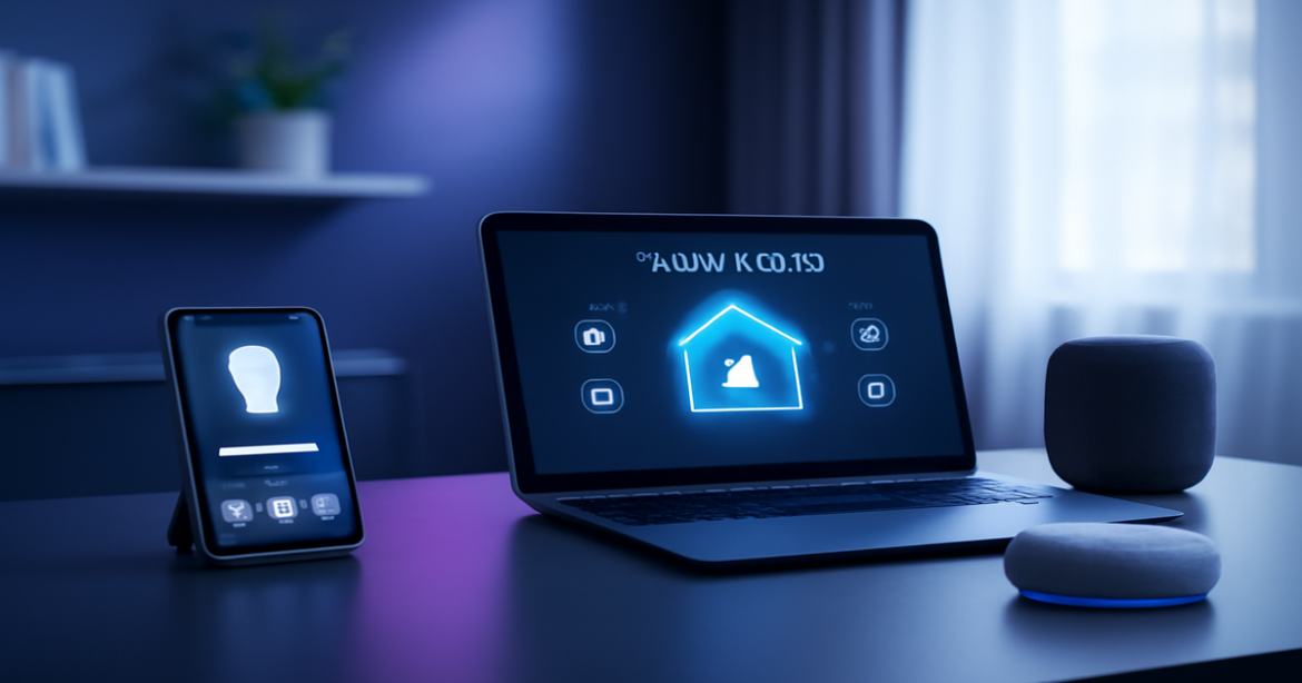Explore 'умный дом' technology with smart gadgets and modern automation devices.